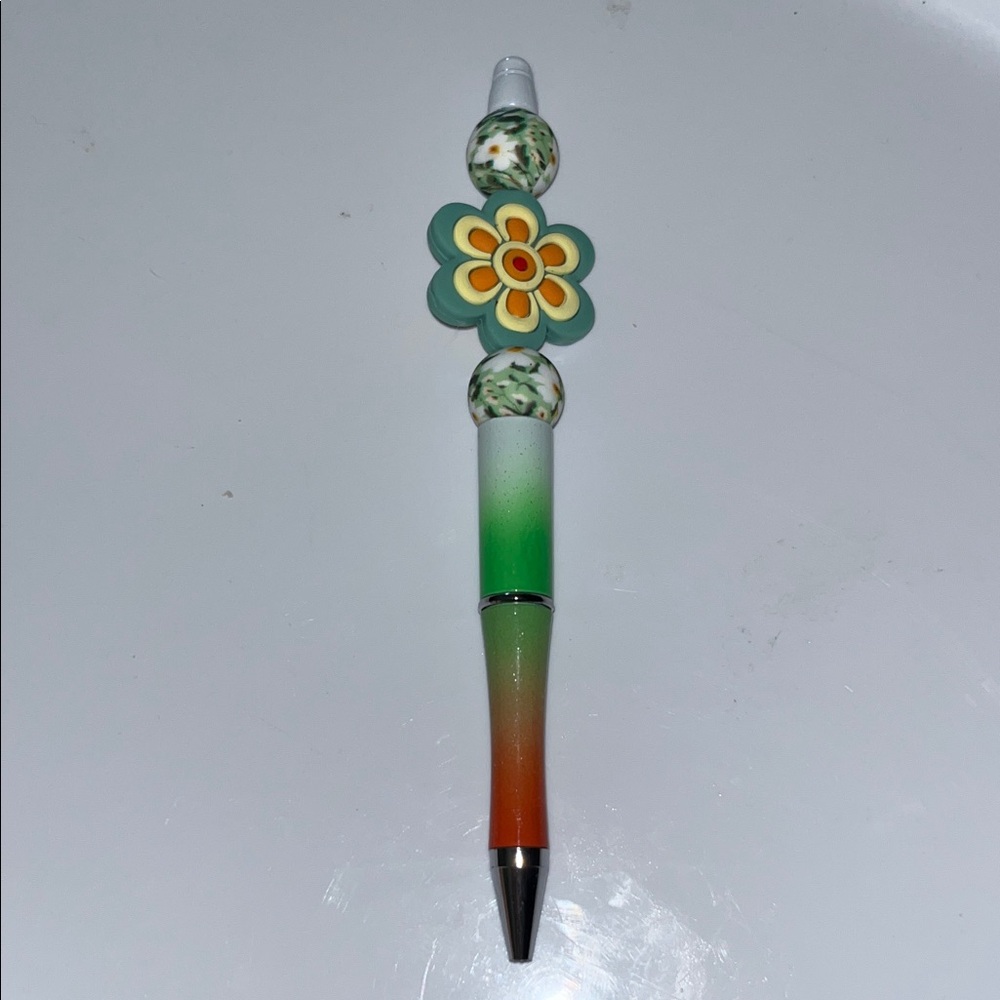 Floral Design Multicolor Pen